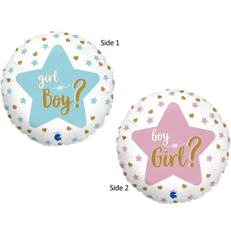 Grabo Foil Balloon Gender Reveal 18in G78001