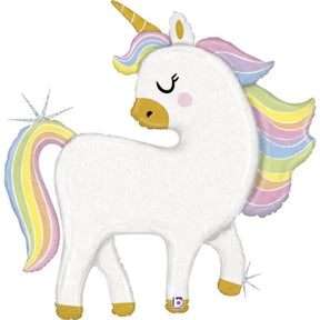 Grabo Foil Balloon Glitter Pastel Unicorn 48in G35952GH
