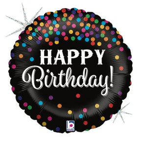 Grabo Foil Balloon Glittering Birthday Confetti 18in G36572GH