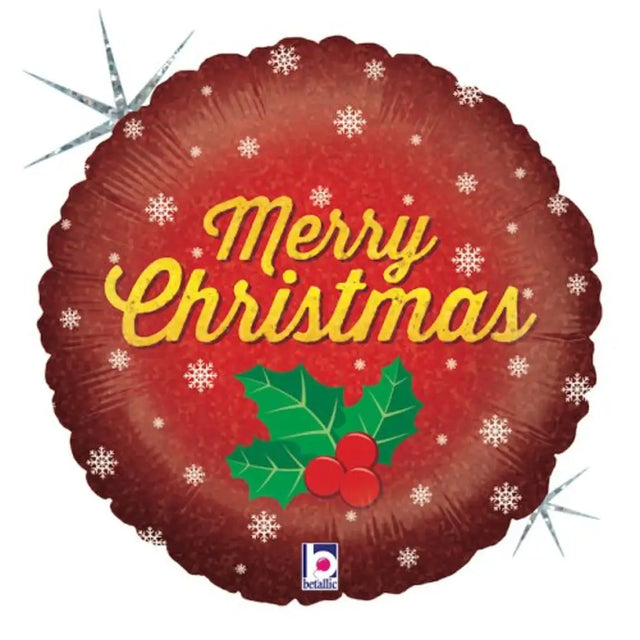 Grabo Foil Balloon Golden Christmas 18in G36067H