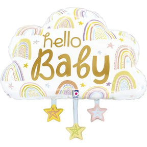 Grabo Foil Balloon Hello Baby Cloud 28in G25294P
