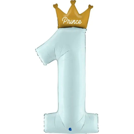Grabo Foil Balloon My 1St Birthday Prince Shaped Blue 46in G72102P