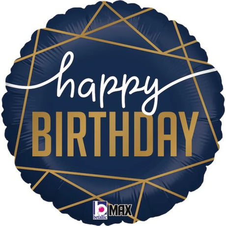 Grabo Foil Balloon Navy Birthday 18in G36963P