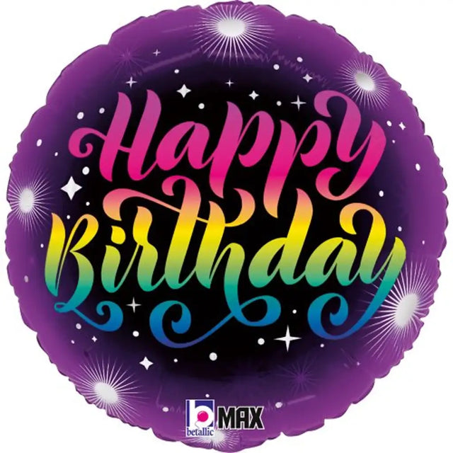Grabo Foil Balloon Neon Birthday 18in G26368P