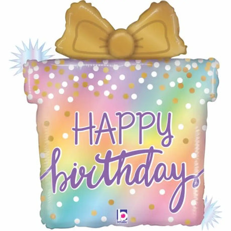 Grabo Foil Balloon Opal Birthday Present 27in G35959RH