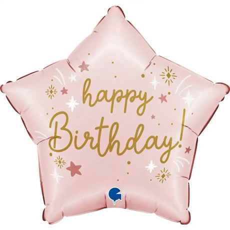 Grabo Foil Balloon Pink Birthday Star 18in G78196P
