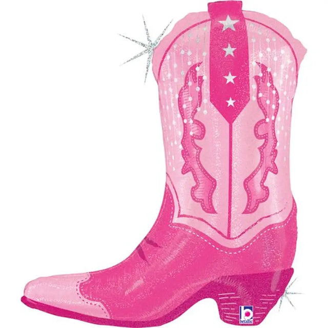 Grabo Foil Balloon Pink Cowgirl Boot 29in G25542GHP