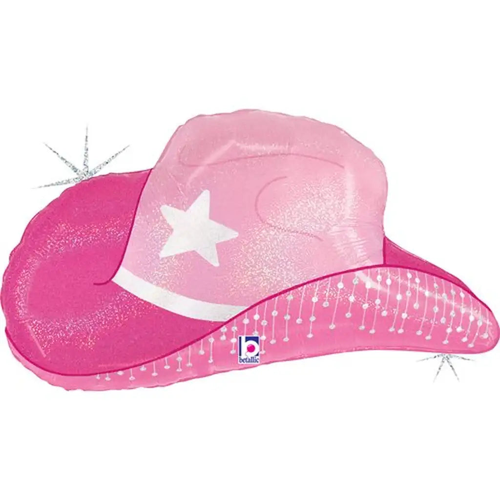 Grabo Foil Balloon Pink Cowgirl Hat 26in G25541GHP