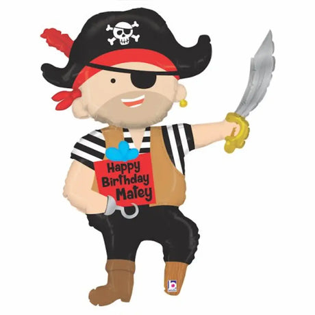 Grabo Foil Balloon Pirate Birthday 44in G35268