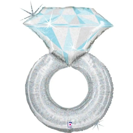 Grabo Foil Balloon Platinum Wedding Ring 38in G35366HP