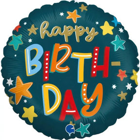 Grabo Foil Balloon Stars Birthday 18in G78201P