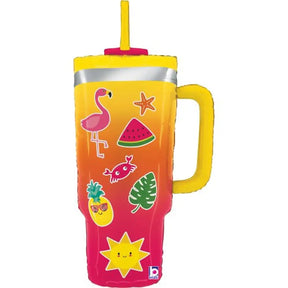 Grabo Foil Balloon Summer Tumbler 33in G25455P