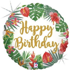 Grabo Foil Balloon Tropical Birthday 18in G36805GH