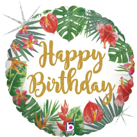 Grabo Foil Balloon Tropical Birthday 18in G36805GH