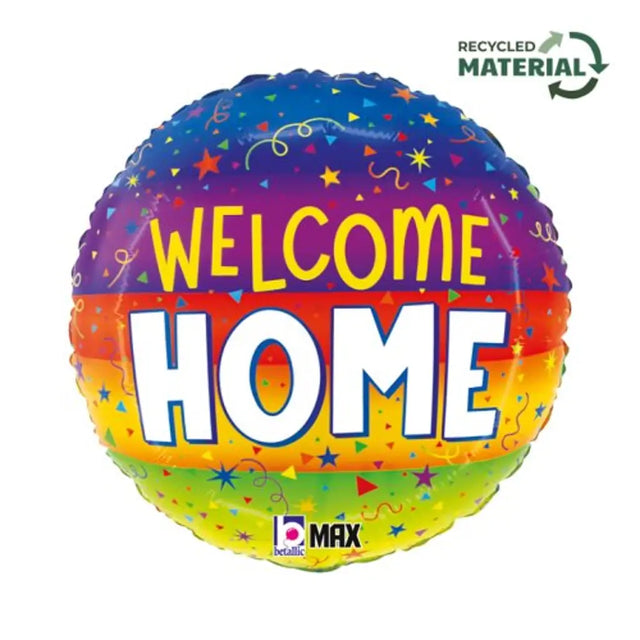 Grabo Foil Balloon Welcome Home Streamers 18in G26460P