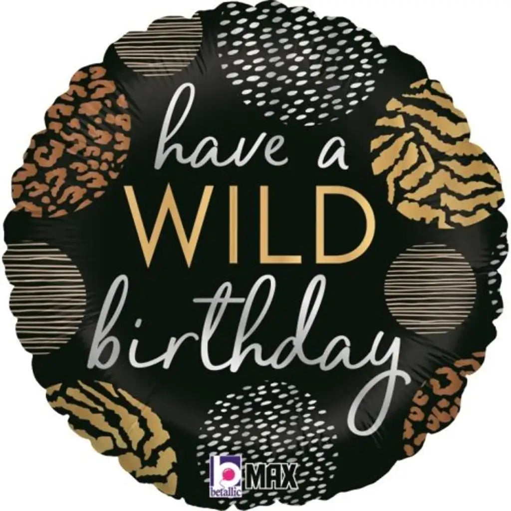 Grabo Foil Balloon Wild Birthday 18in G26131P
