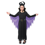 Halloween Girl Evil Fairy Costume Dress W/Cape, Hat, Belt, Collar 2 Asst Sizes Lrg & Xlg HW73859
