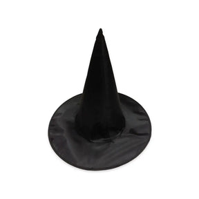 Halloween Witch Hat Satin Black 37cm K024969