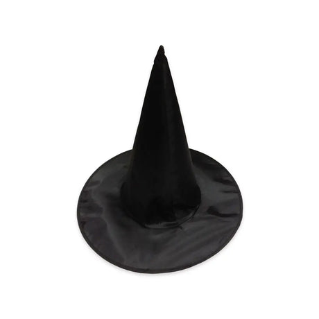 Halloween Witch Hat Satin Black 37cm K024969