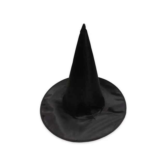 Halloween Witch Hat Satin Black 37cm K024969