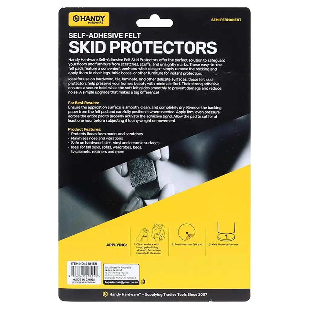 Handy Hardware Adhesive Floor Protection Felt Pads 27Pk 218158