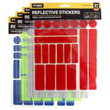 Handy Hardware Adhesive Reflective Stickers Assorted Sizes 21Pcs 264056