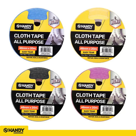 Handy Hardware Assorted Colours Cloth Tape 48mmX20m 232123