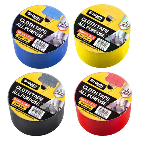 Handy Hardware Assorted Colours Cloth Tape 48mmX20m 232123