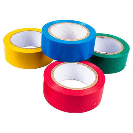 Handy Hardware Assorted Colours Electrical Insulation Tape 4Pcs 212682