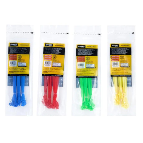 Handy Hardware Assorted Size And Coloured Cable Ties 75Pcs 230617