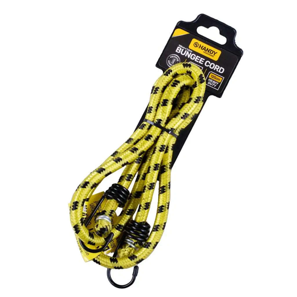 Handy Hardware Bungee Cord Heavy Duty Yellow Black 125x1.2cm 274888