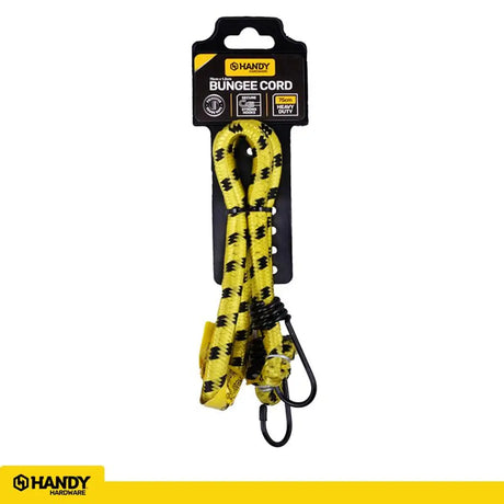Handy Hardware Bungee Cord Heavy Duty Yellow Black 75x1.2cm 274864