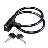 Handy Hardware Cable Lock With 2 Keys Black 7.5mmX60cm 276868