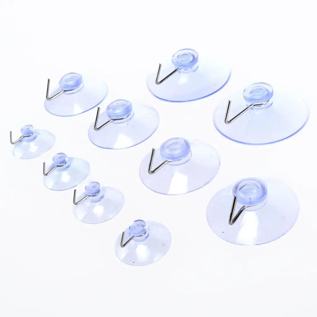Handy Hardware Clear Assorted Suction Hooks 12Pk 218134