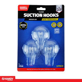 Handy Hardware Clear Suction Hooks Set 5.5cm 3Pk 270354