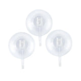 Handy Hardware Clear Suction Hooks Set 5.5cm 3Pk 270354