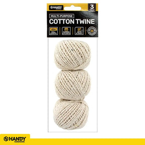 Handy Hardware Cotton Twine 1.5mmX40m 3Pk 144617