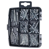 Handy Hardware Fasteners Fixings in Storage Case Blind Rivets Assorted Sizes 110Pcs 281466