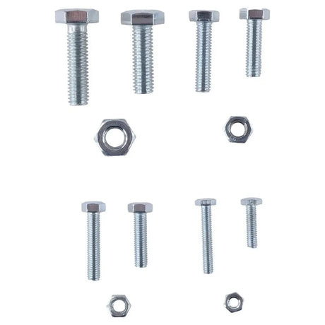 Handy Hardware Fasteners Fixings in Storage Case Hex Head Nuts Bolts Galvanised Iron Assorted Sizes 112Pcs 281404