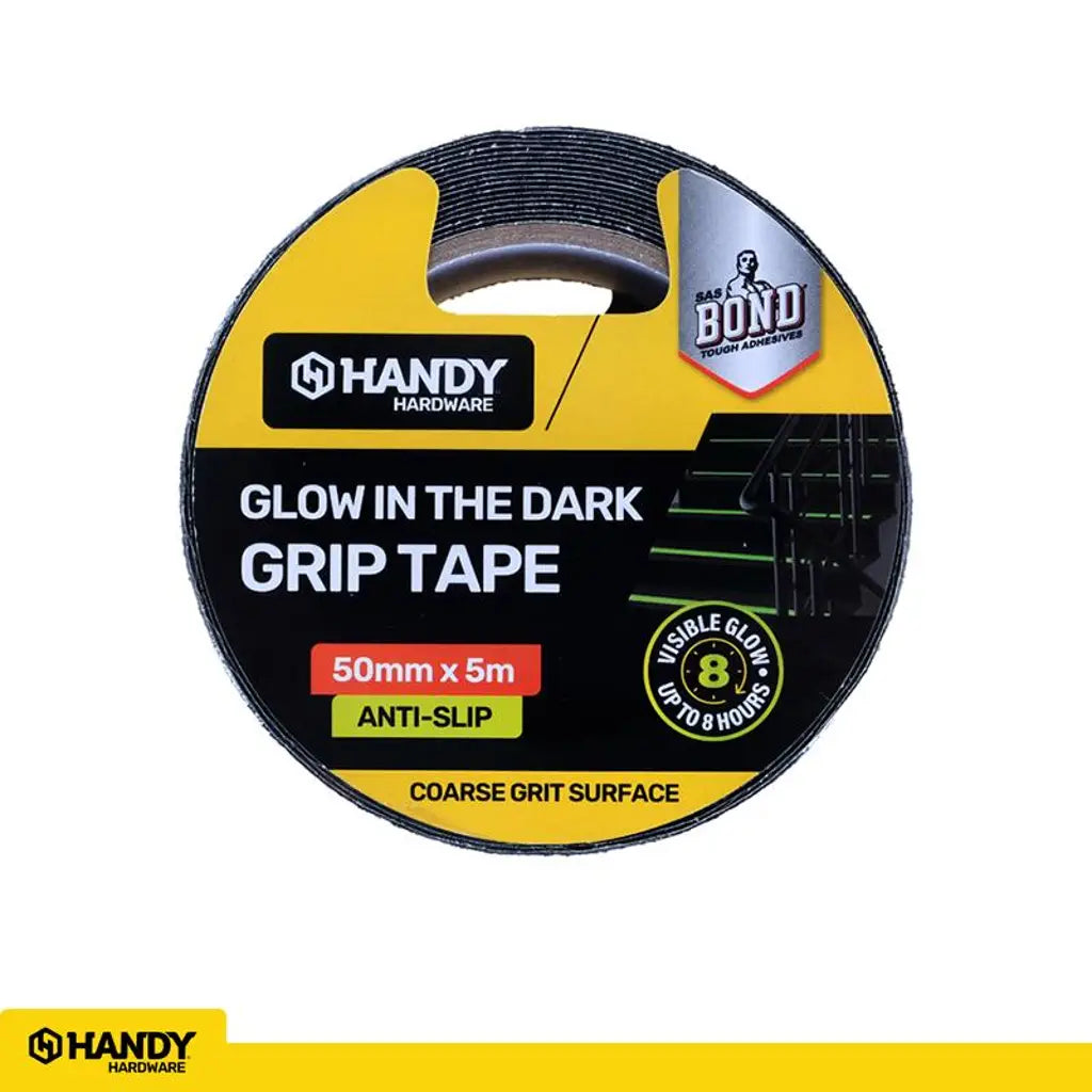 Handy Hardware Glow In The Dark Anti Slip Grip Tape 50mmX5m 243495