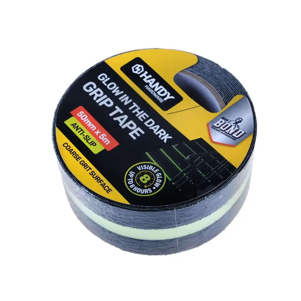 Handy Hardware Glow In The Dark Anti Slip Grip Tape 50mmX5m 243495
