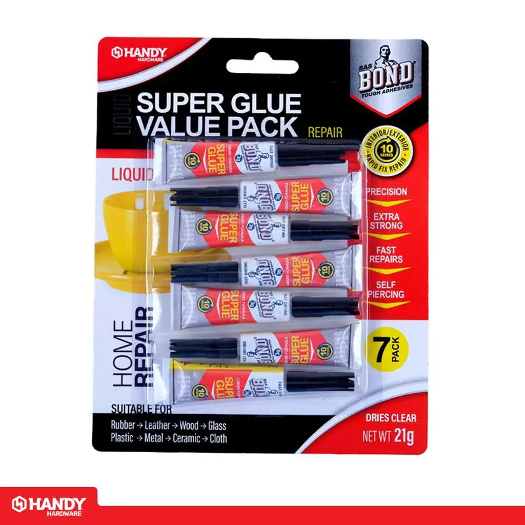 Handy Hardware Glue Super Glue Value Pack 3g 7Pk 53049