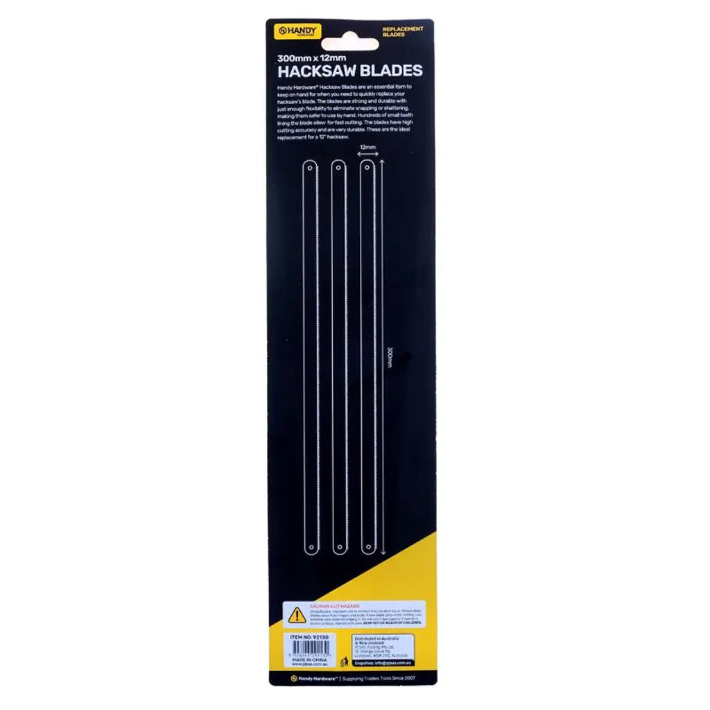 Handy Hardware Hacksaw Blades 300mm 6Pcs 92130
