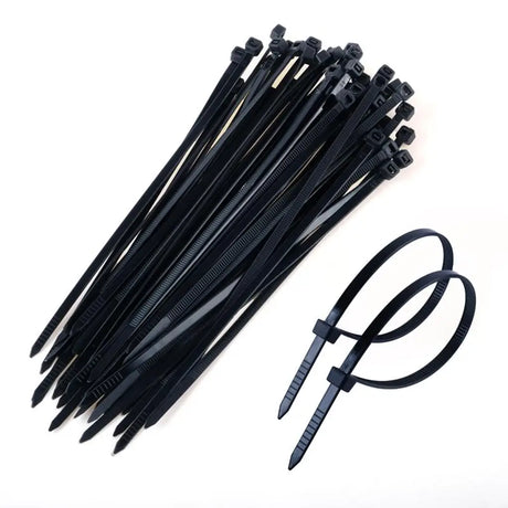 Handy Hardware Heavy Duty Cable Ties Black Or Clear 200x4.5mm 50Pcs 230587