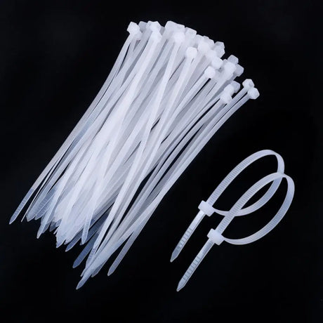 Handy Hardware Heavy Duty Cable Ties Black Or Clear 200x4.5mm 50Pcs 230587