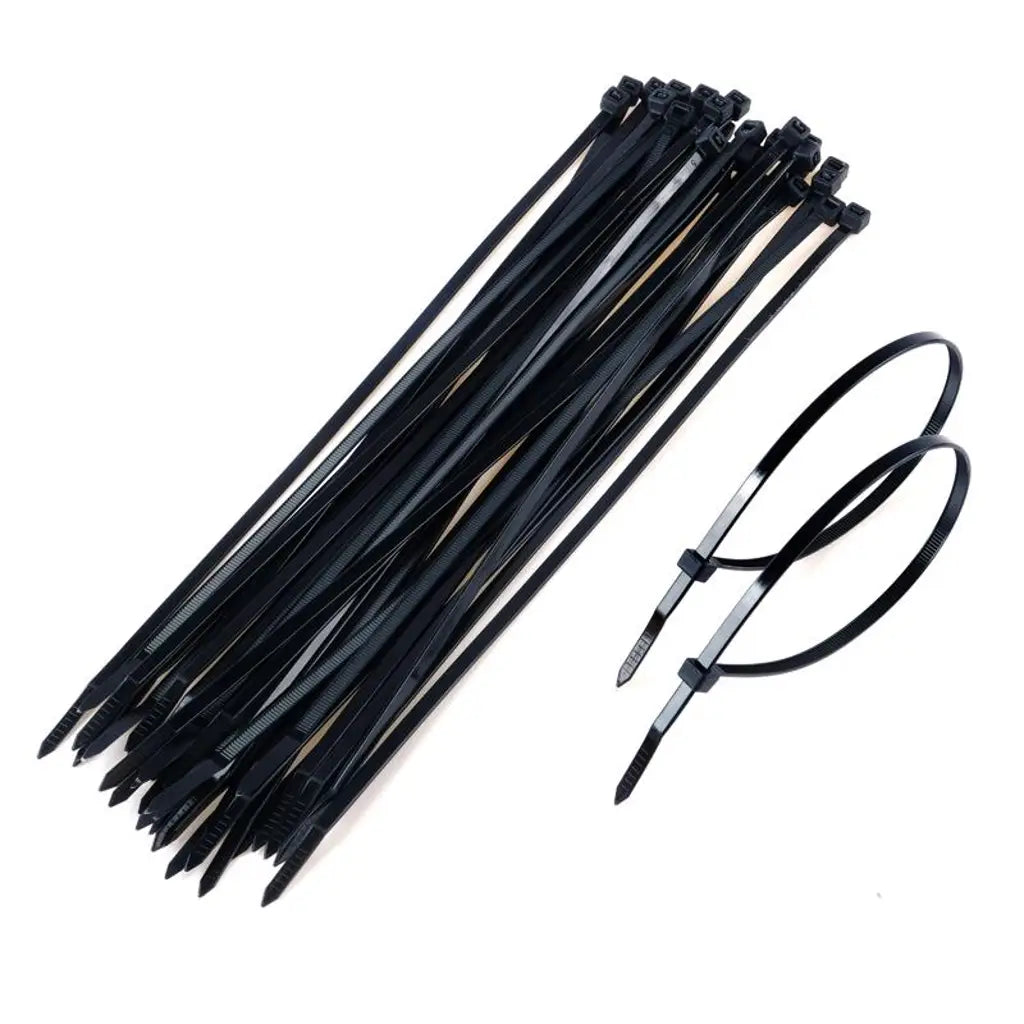 Handy Hardware Heavy Duty Cable Ties Black Or Clear 300x4.8mm 36Pcs 230594