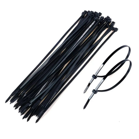 Handy Hardware Heavy Duty Cable Ties Black Or Clear 300x4.8mm 36Pcs 230594