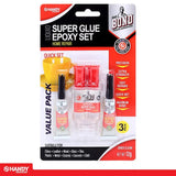 Handy Hardware Liquid Super Glue Epoxy Set 3Pk 172726