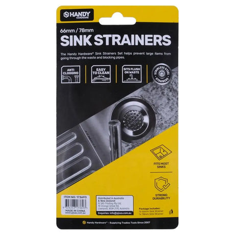 Handy Hardware Plumbing & Kitchen Accessories Sink Strainer Set 2Pk 173693