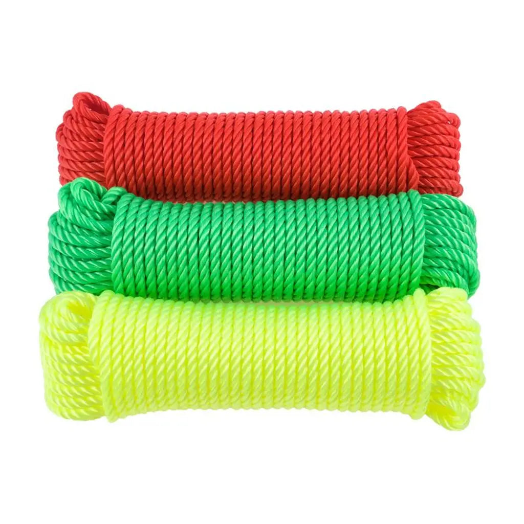 Handy Hardware Polyethylene Traditional Rope Assorted Colours 8mmX20m 280667